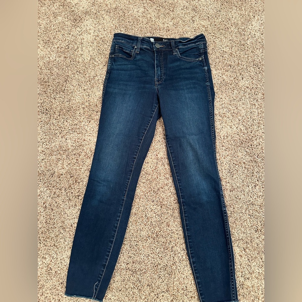 Women’s KUT denim raw hemmed skinny jeans